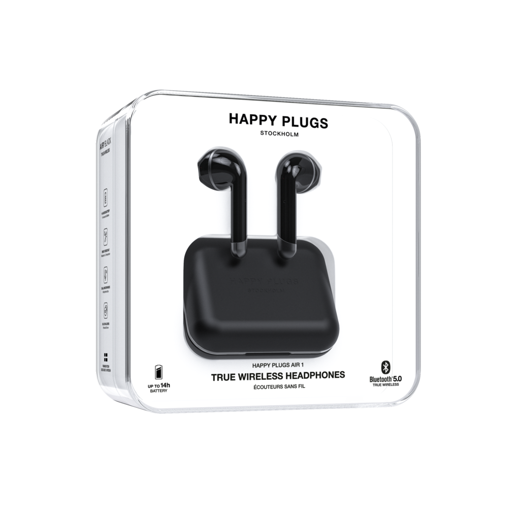 happy plugs air 1 black
