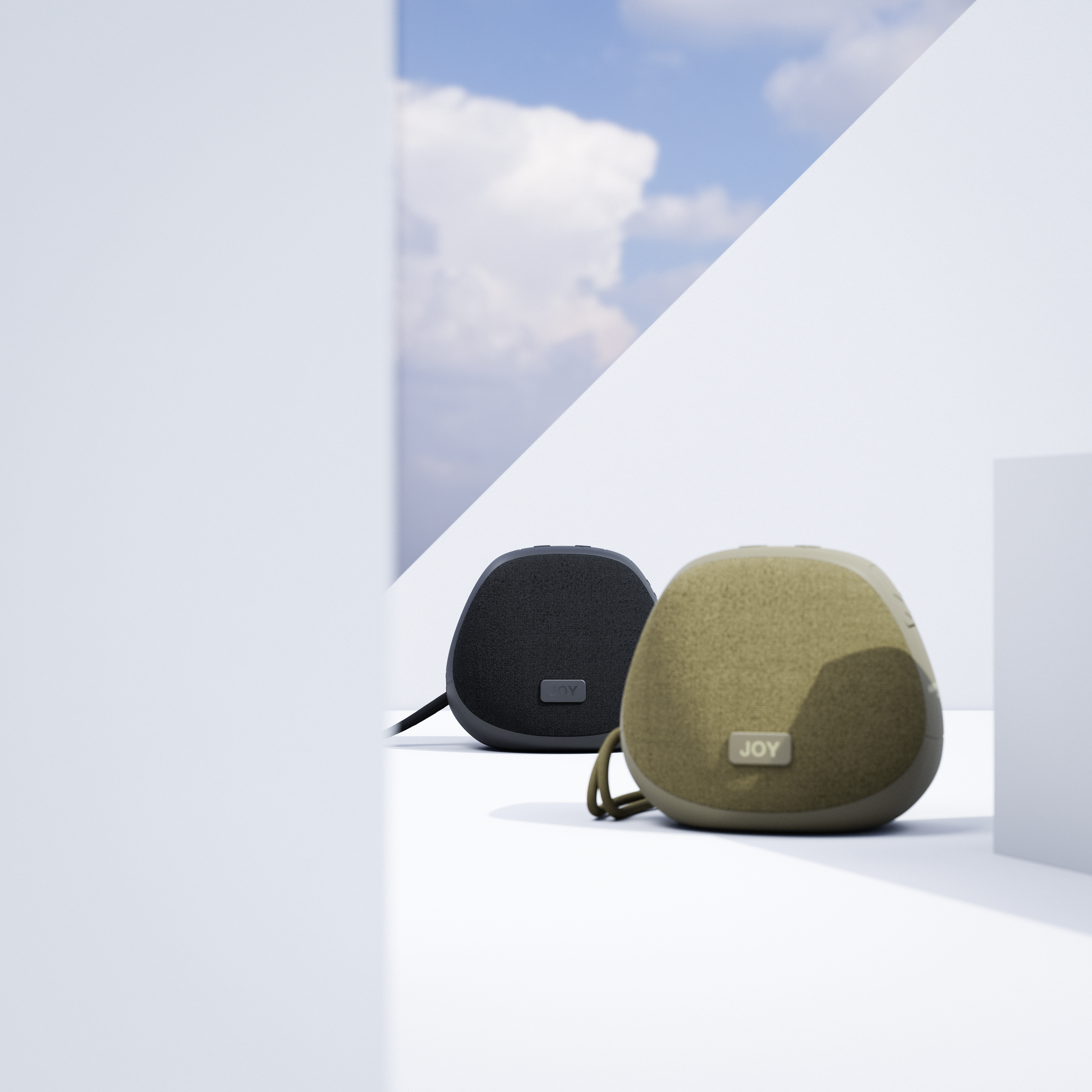 Happy Plugs Joy Speaker – Black and Green 01 - | 完実電気株式会社