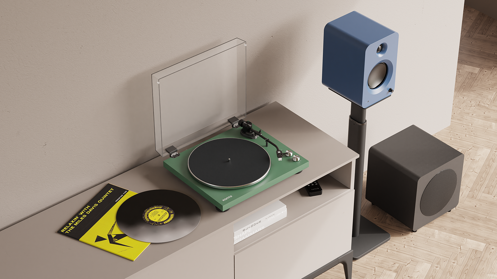 洗練されたデザイン エンジニアリングウッド製の台座とアルミニ&hellip;